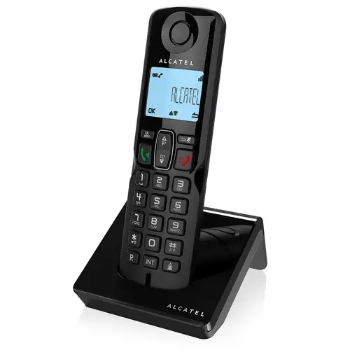 Alcatel S250 Duo Teléfono DECT Identificador de llamadas Negro