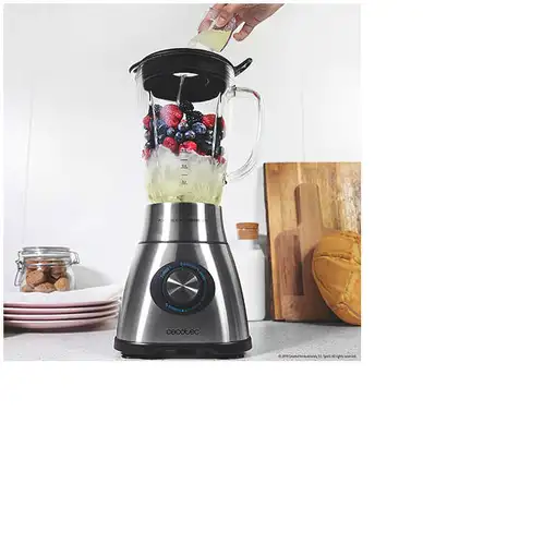 Cecotec Power Black Titanium 1800 Batidora de vaso 1800 W Negro, Acero inoxidable