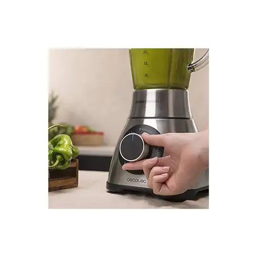 Cecotec Batidora de vaso Power Black Titanium 2000MAX PerfectMix
