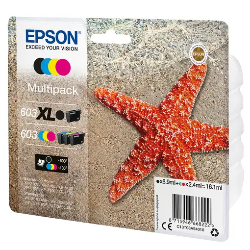 Epson 603 XL cartucho de tinta 1 pieza(s) Original Alto rendimiento (XL) Negro, Ci