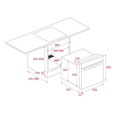 Horno 72 L Negro 111280001 TEKA