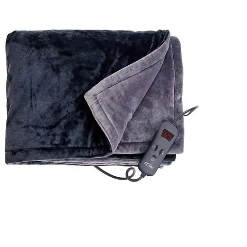 Manta eléctrica doble, 180x140 cm, 120 W, CT8608 SOLAC