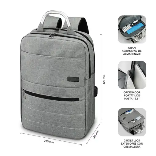 Mochila Para Portátil Elite Airpadding Backpack 15.6\ Grey