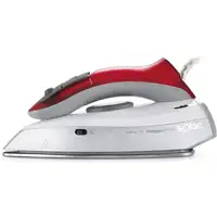 Solac Viaggio Pro Plancha vapor-seco Suela de acero inoxidable 1100 W Gris, Rojo