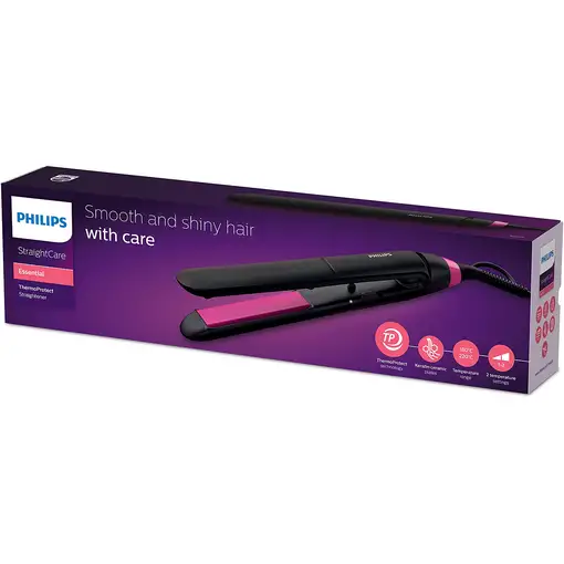 Philips StraightCare Essential BHS375/00 Utensilio de peinado Cepillo alisador Cal