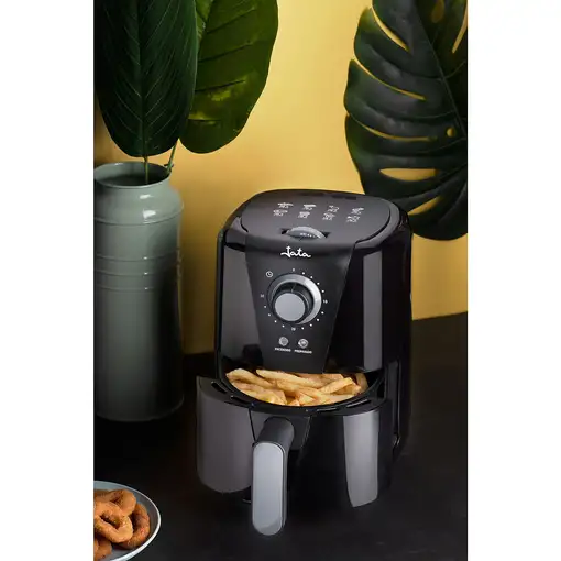 JATA JEFR1221 freidora Sencillo 1,5 L 1000 W Freidora de aire caliente Negro