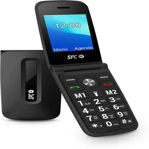 SPC Titan – Teléfono móvil para mayores con teclas XL, 100dB, configuración remota