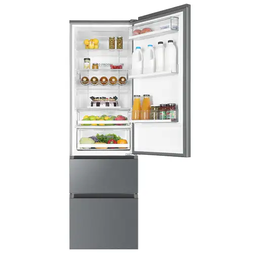 Haier 3D 60 Serie 3 A3FE837CGJ Independiente 371 L D Plata, Titanio
