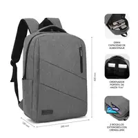 Mochila Para Portátil City 15.6\  Gris