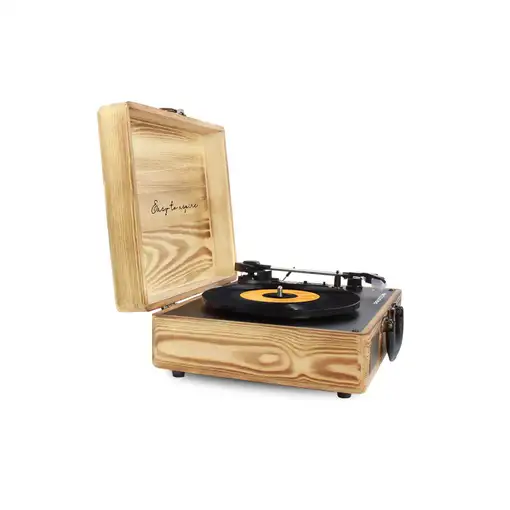 Tocadiscos Bluetooth VC400 PRIXTON Reproductor y Convertidor de Vinilos - Madera