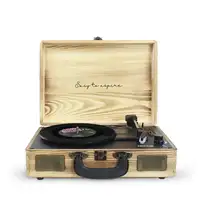 Tocadiscos Bluetooth VC400 PRIXTON Reproductor y Convertidor de Vinilos - Madera