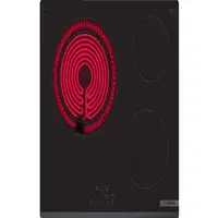 Bosch Serie 4 PKK631BB8E hobs Negro Integrado Cerámico 3 zona(s)