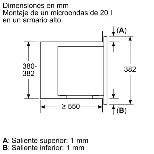 Balay 3CG6112X3 microondas Acero inoxidable Microondas con grill Integrado 20 L 80