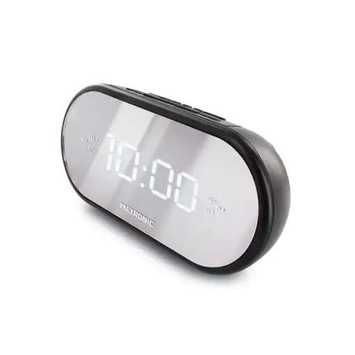 Radio Despertador Digital Espejo Metronic 477037