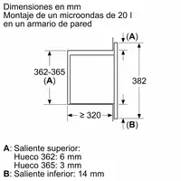 Balay 3CG5142X3 microondas Negro, Acero inoxidable Microondas con grill Integrado