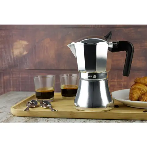 Cafetera Italiana Inducción 9 Tazas Café, Aluminio,  81CFFGACU09 FAGOR