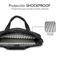Maletín Ordenador 15.6\ Gris Oscuro Air Padding