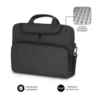 Maletín Ordenador 15.6\ Gris Oscuro Air Padding