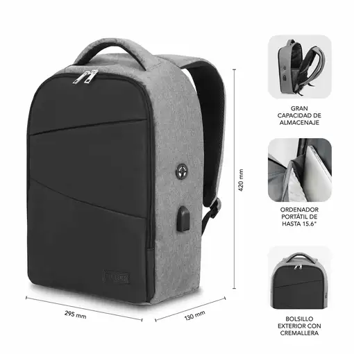 Mochila Antirrobo Secure V2 Con Air Padding Para Portátil Hasta 16\