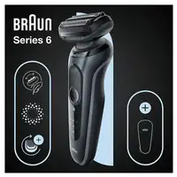 Braun Series 6 61-N1000s Máquina de afeitar de láminas Negro, Gris