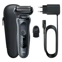 Braun Series 6 61-N1000s Máquina de afeitar de láminas Negro, Gris