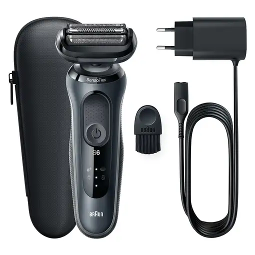Braun Series 6 61-N1000s Máquina de afeitar de láminas Negro, Gris