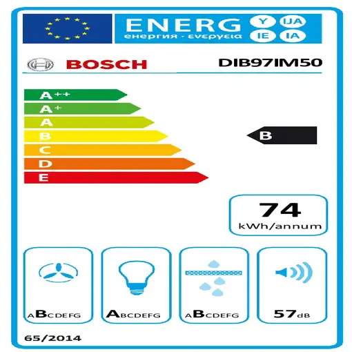 Bosch Serie 4 DIB97IM50 campana Isla Acero inoxidable 754 m³/h