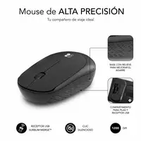 Ratón Business Plus Silencioso Inalámbrico 2.4G  Negro