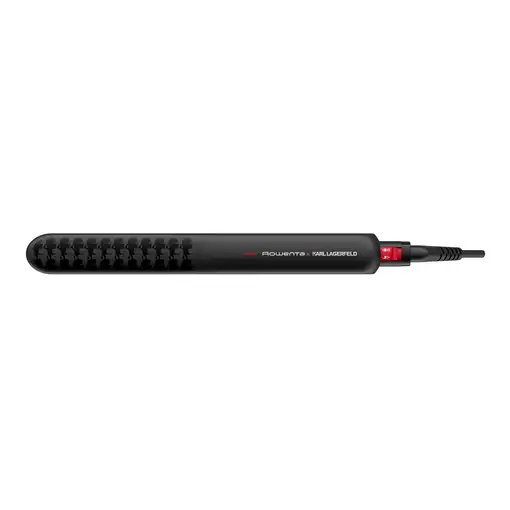 Rowenta X KARL LAGERFELD SF321L Plancha de pelo Caliente Negro, Rojo