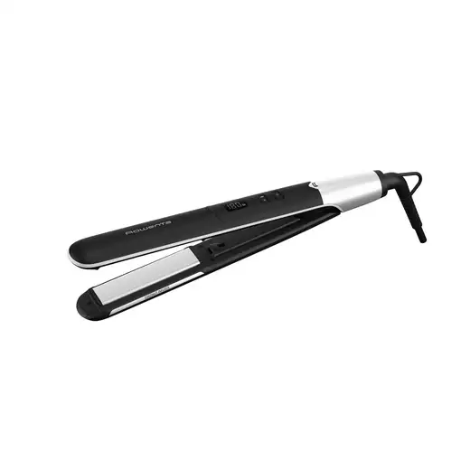 Rowenta Express Shine SF4621 Plancha de pelo Caliente Negro, Plata