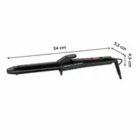 Rowenta X KARL LAGERFELD CF321L Rizador de pelo Caliente Negro, Rojo 47 W 1,8 m