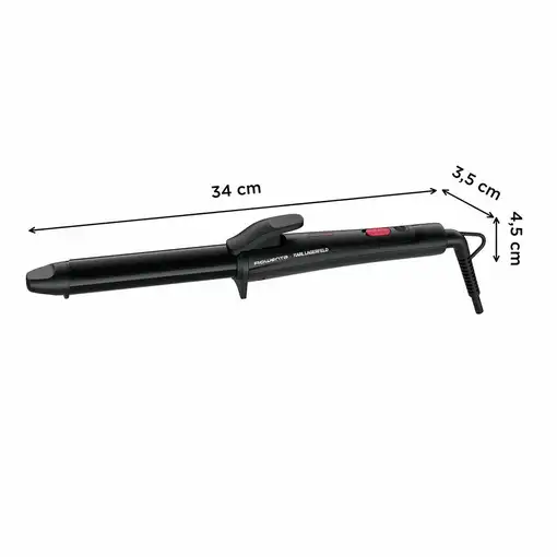 Rowenta X KARL LAGERFELD CF321L Rizador de pelo Caliente Negro, Rojo 47 W 1,8 m