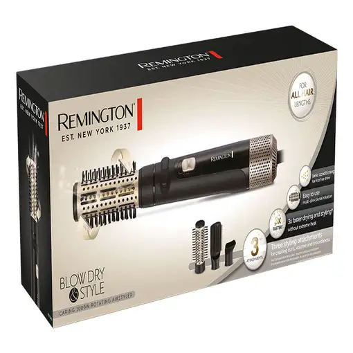 Remington AS7580 Cepillo de aire caliente Negro, Oro 1000 W