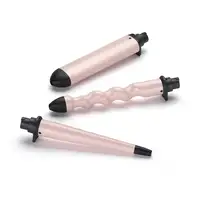 BaByliss Curl & Wave Trio Rizador de pelo Caliente Negro, Rosa 58 W 2,5 m