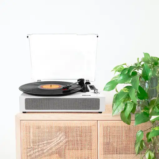 Tocadiscos Bluetooth Studio Deluxe PRIXTON Reproductor y Convertidor de Vinilos