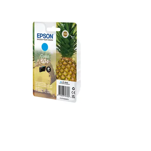 Epson 604 cartucho de tinta 1 pieza(s) Original Rendimiento estándar Cian