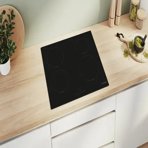 Bosch Serie 4 PUE611BB5E hobs Negro Integrado 60 cm Con placa de inducción 4 zona(