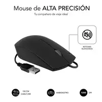 Combo Teclado y Ratón Business Slim Silencioso Con Cable Usb  Negro
