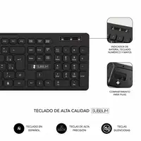 Combo Teclado y Ratón Business Slim Silencioso Inalámbrico 2.4G  Negro