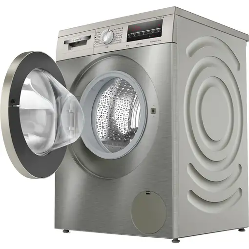 Lavadora acero inoxidable 8 kg, 1400 rpm, Serie 6 WUU28T8XES BOSCH