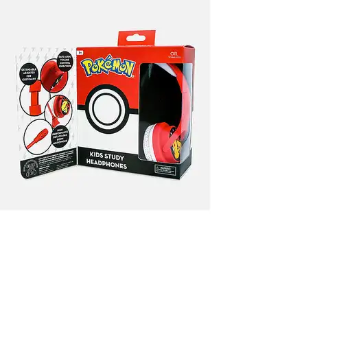 OTL Technologies Pokémon Pikachu Auriculares Alámbrico Diadema Juego Rojo, Blanco