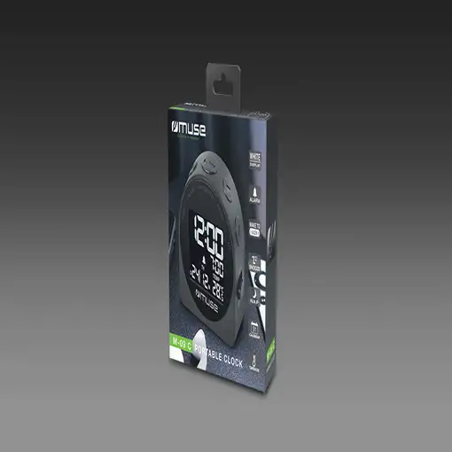 Muse M-09C despertador Reloj despertador digital Gris