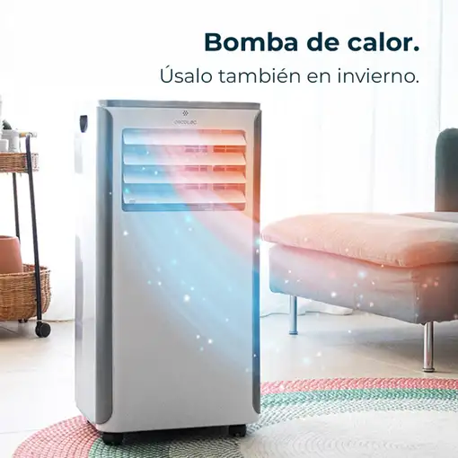 Cecotec 08174 aire acondicionado portátil 65 dB 1010 W Gris