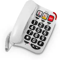 SPC Comfort Numbers 2 – Teléfono fijo para mayores teclas grandes, gran volumen