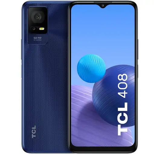 Smartphone TCL 408(6.6'') 4G 5000 mAh Azul 64GB/4GB RAM azul TCL Smartphone TCL 408(6.6'') 4G 5000 mAh Azul 64GB/4GB RAM azul TCL