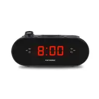 Radio despertador FM proyección dual alarma Metronic 477039