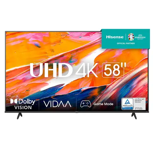 Televisor LED 58'' 4K Ultra HD Negro Smart 20011745 HISENSE Televisor LED 58'' 4K Ultra HD Negro Smart 20011745 HISENSE