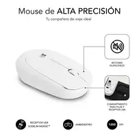 Combo Teclado y Ratón Business Slim Silencioso Inalámbrico 2.4G  Blanco