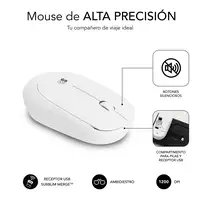Combo Teclado y Ratón Business Slim Silencioso Inalámbrico 2.4G  Blanco