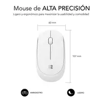 Ratón Business Plus Silencioso Inalámbrico 2.4G  Blanco
